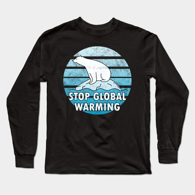 Global Warming - Polar bear Long Sleeve T-Shirt by valentinahramov